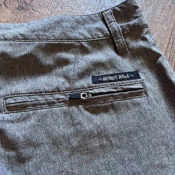 Gray Hybrid Surf Board Shorts Swim Trunks - Picture 6 of 11